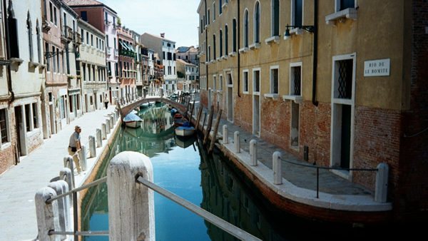 David Tame by a nearby canal